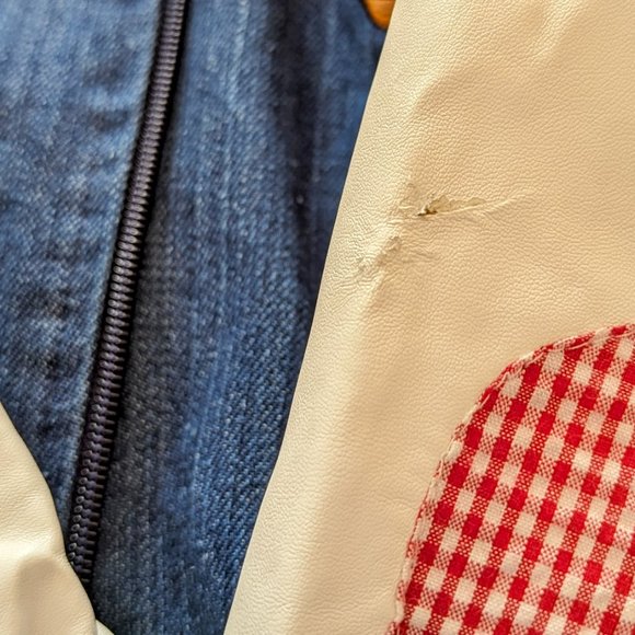 Boutique Mud Pie 2T-3T Toddler Baseball Jean Jacket - Picture 4 of 6